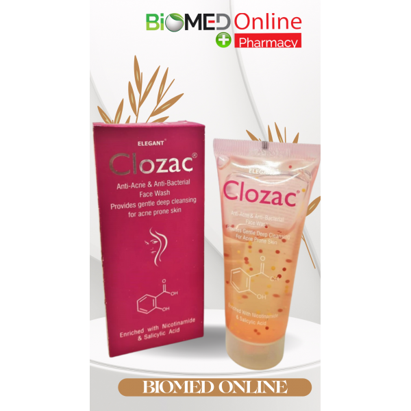 Clozac Anti-Acne & Anti-Bacterial Face Wash